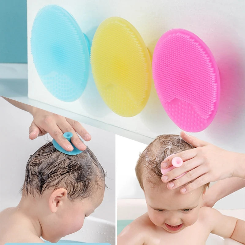 Soft Rubber Shampoo Brush for Kids' Scalp Massage