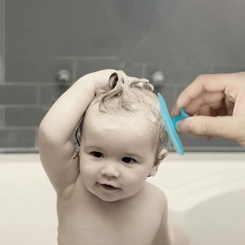 Soft Rubber Shampoo Brush for Kids' Scalp Massage